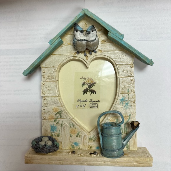 Nature’s Harmony Blue Jay picture frame 4x6 hand painted - Picture 6 of 9